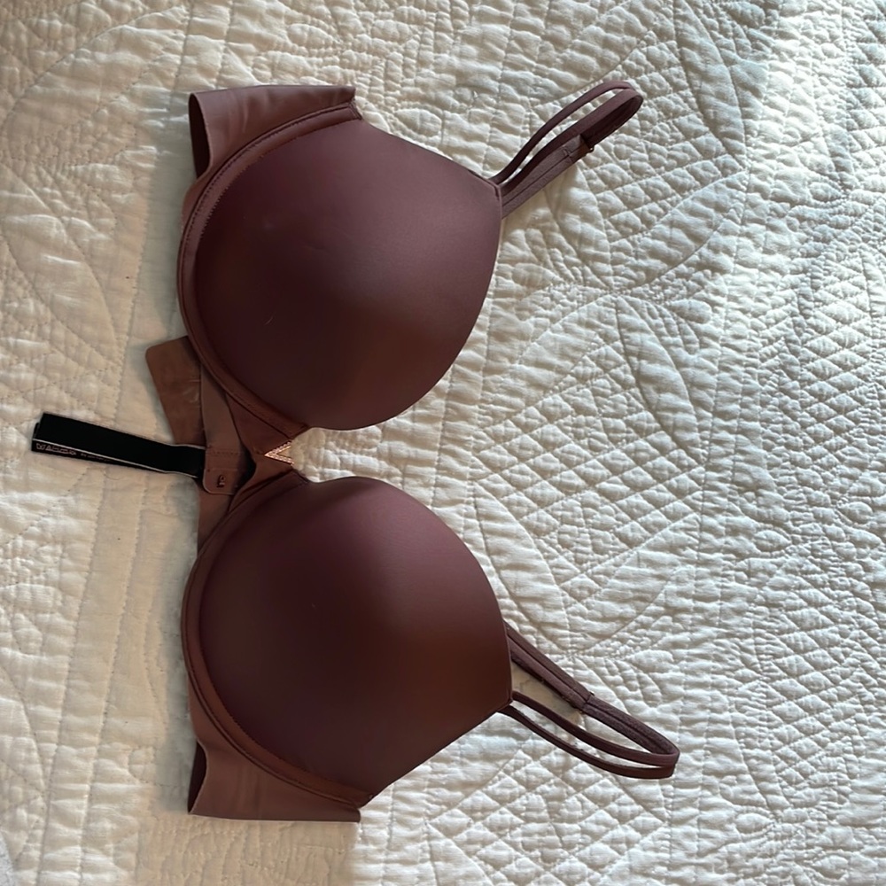 Victoria’s Secret push-up bra in dark plum